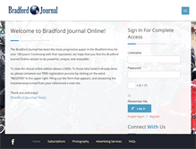 Tablet Screenshot of bradfordjournal.com